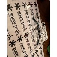 Snow Peak Logo Sticker is waterproof and durable