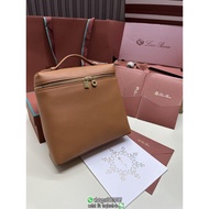 loro piana Extra pocket L23.5 travel backpack chic document backpack authentic quality