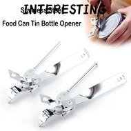 INTERESTING Tin-Opener, Multifunctional Stainless Steel Food Can Opener, Portable Manual Bottle Open