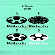 Kabuto helmet cutting sticker