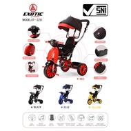 Exotic ET-2251 - 3-wheeled children's bicycle, motorbike MODEL - CHILDREN'S STROLLER ET2251