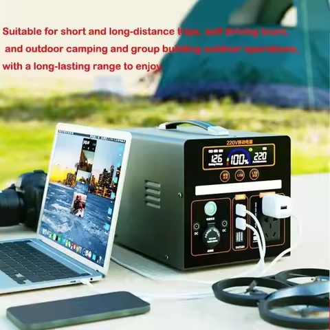 1000000mAh Portable 220v Outdoor Power Bank with Large Capacity for Self-Driving, Camping, and Emerg