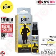 Pjur - Superhero Strong Performance Delay Spray For Men 20ml | Extender | Long Time Delay | Horn's Toy
