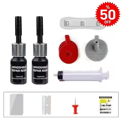 DIY Car Windshield Repair Resin Kit Tools Windscreen Break Scratch Restoration Protective Stickers W