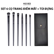 Set of 6 Hickies Lacing system eye makeup Brushes - Specialized eye makeup brush