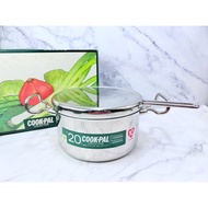 Stainless Steel Pot COOK-PAL COLLECTION Size 20 Cm. From Yoshikawa Japan (2700 New With Box)