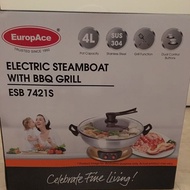 Brand New EuropAce Electric Steamboat ESB 7421S with BBQ Grill. 4L. Local SG Stock and warranty !!