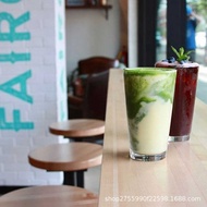 Ins Korean Milk Tea Cup Glass Cup Iced Coffee Cup Iced American Iced Latte Cup Water Cup simple Cup