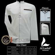 New Baju Koko Al Luthfi Putih Lengan Panjang Syar'I Premium