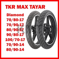 KMT TKR MAX Tayar Diamond Tayar Rosso Motorcycle Tubeless Tayar 70/90-17 80/90-17 90/80-17 100/70-17