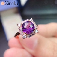 ♥ New Luxury Original Amethyst Classy Ring Female Amethyst Jewelry