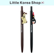 [Wallace and Gromit] Character Pen 0.7mm Black Ink Click Pen / Cute character ballpoint pen / hug pe
