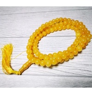 8MM TASBIH 99 YELLOW YAKUT STONE PIECES