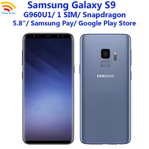 Samsung Galaxy S9 G960U1 5.8" AMOLED RAM 4GB ROM 64GB Snapdragon NFC Octa Core 4G LTE Unlocked Origi