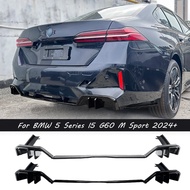 Rear Bumper Diffuser Spoiler Lip Splitter Body Guard Kit Tuning ABS For BMW 5 Series G60 Sedan & i5 