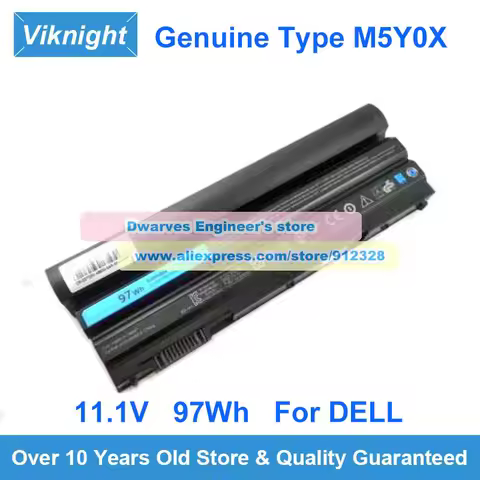 Original M5Y0X 97Wh Battery for Dell Latitude E6530 E6540 E6430 E5520 E5530 E5420 T54FJ X57F1 PRRRF 