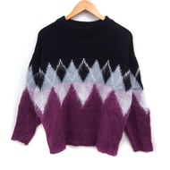 moussy Sweater Knit Long sleeves argyle Direct from Japan Secondhand