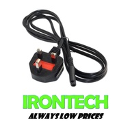 250V 13A 3 Pin Power Cord Cable C7 UK Plug Scanner Printer Cable 1.8m