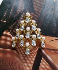 Vintage Jewelry 西洋古董飾品 Nina Ricci AVON 天使 聖誕樹別針