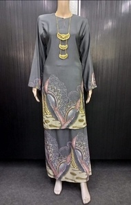 Baju Kurung Pahang Batik kain SB LINE  BBSjb