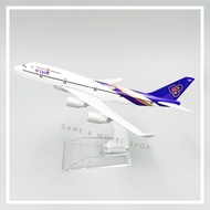 ****** Airplane Model 16 Cm. BOEING 747 Plane Aircraft Set
