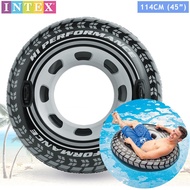 INTEX 56268 114CM & 59252 91CM Monster Truck Tube Swimming Pool Adult Rings Inflatable Tube With Han