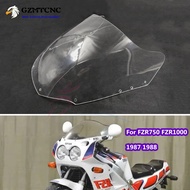 For Yamaha FZR750 FZR1000 1987 1988 FZR 750 1000 Windshield Touring Windscreen Transparent / Black W