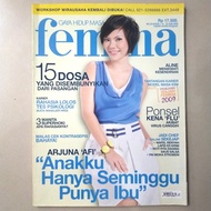 Majalah Femina 13 Juni 2009 - Cover Aline. ada iklan Sunsilk Ariel