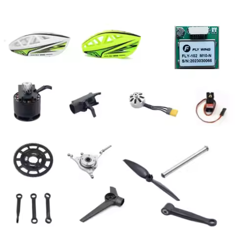 FLY WING FW450L V3 H1 6CH RC Helicopter Spare Parts Motor ESC Main Blade Gear Landing Skid Horizonta
