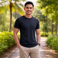 ROO Plain Round Neck Quick Dry T-Shirt