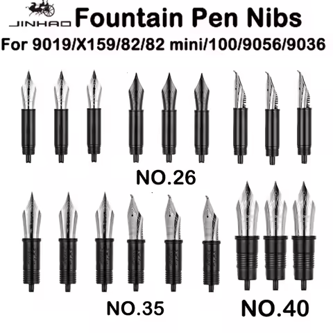 3/1 PCS JINHAO For 9019/X159/82/82 mini/100/9056/9036 Fountain Pen Iridium Replaced EF/F/M Nib Stati