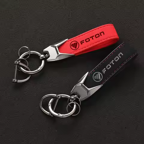 Luxury Suede Leather KeyChain keyRings For Foton foton tunland g7 Sauvana Tunland GratourGT IM6 IM8 