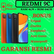 Xiaomi Redmi 9C Ram 4GB Internal 64GB Garansi Resmi HP Xiomi Retmi 9