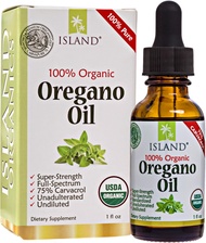 Oregano Oil Organic Liquid Drops - 100% Pure & Undiluted - USDA-Certified Organic (1 oz) 75% Carvacr