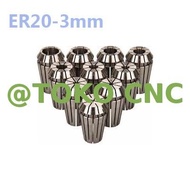 ER20 3mm collet chuck set CNC milling lathe tool spindle motor AX68