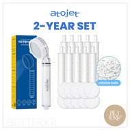 [2-Year SET] Atojet Filter Shower head Compatible Filter Refill Atojet filter Rust Impurities Remova