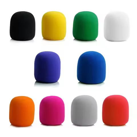 10x Microphone Windscreen Sponge Cover Foam Protective Cap for KTV DJ Mic Sleeve