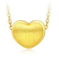 CHOW TAI FOOK 999 Pure Gold Pendant - Heart  R15886