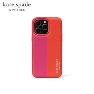 KATE SPADE NEW YORK RACING STRIPE PUFFY IPHONE CASE 14 PRO MAX CASE KD100 เคสโทรศัพท์