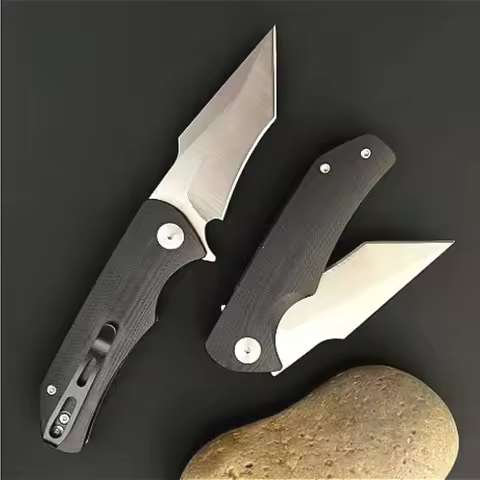 High Hardness 14C28N Blade G10 Handle Tactical Hunting Portable Pocket Outdoor Folding Knife Camping