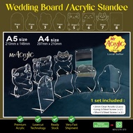 Wedding Board / Table Stand / Mas Kahwin / Standee,Frame,Photo Frame,A4 & A5 Size