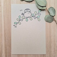 明信片 麻雀啾啾