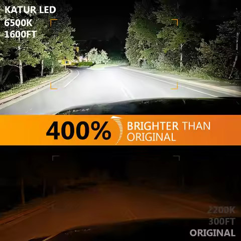 2pcs H7 Socket Type Led Fog Light Car Led Headlight Bulbs 6000K Pure White Light Plug and Play Perfe