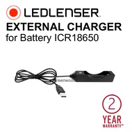 External Charger for Li-Ion Battery 18650  LEDLENSER ICR18650 Battery Led Lenser