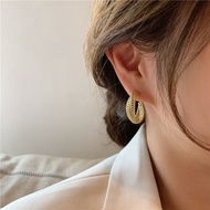 Vintage Metal Personalized Design Plating Matte Gold Errings For Women Jewelry