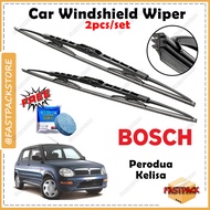 For Perodua Kelisa BOSCH ADVANTAGE Wiper Front FREE Windshield Tablets Wiper Cermin Kereta DIY Origi