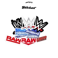 WWE STICKER / SMACK DOWN / ROYAL RUMBLE / WRESTLANIA / JOHN CENA / UNDERMAKER / THE ROCK / GRAIN STI