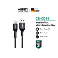 [สำหรับ iPhone 17]AUKEY สายชาร์จไนล่อน Type-C USB-C รองรับชาร์จเร็ว USB 2.0 USB A To USB C Cable ควา