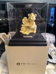 $222 中國人壽 虎年金幣擺設
