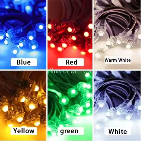 500PCS DC12V F9MM Led Pixel String Lights Single Color LED Modules Waterproof IP67 for Outdoor Sign 